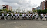 绿色骑行，欢庆七一 ——机电学院学生二支部与17电气2班团支部开展七一骑行活动